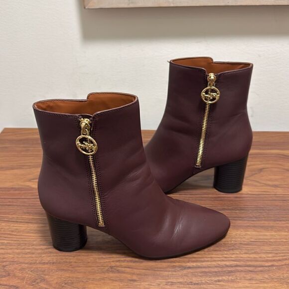 Coach Iris Bootie in Cranberry Leather. Size 7 B. - Picture 1 of 8
